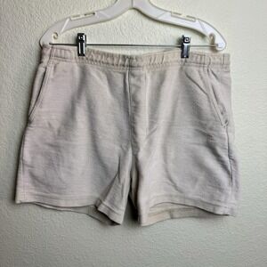 Diport Vintage Men's Shorts Beige Pockets Size M Drawstring USA made